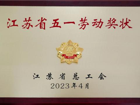 J9集团国际站电气集团荣获“江苏省五一劳动奖状”